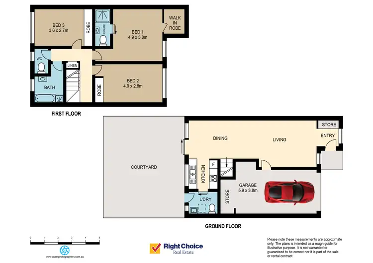 Floorplan of Homely townhouse listing, 2/19-21 Pur Pur Avenue, Lake Illawarra NSW 2528