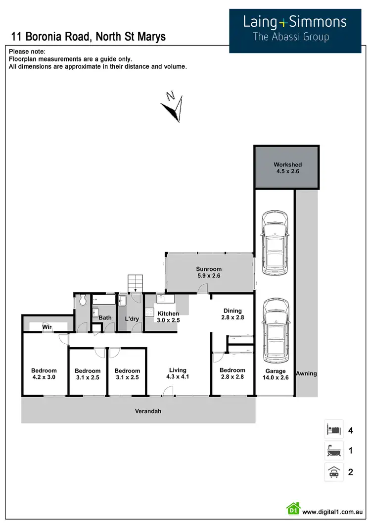 Floorplan of Homely house listing, 11 Boronia Road, North St Marys NSW 2760
