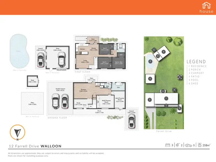 Floorplan of Homely house listing, 12 Farrell Drive, Walloon QLD 4306