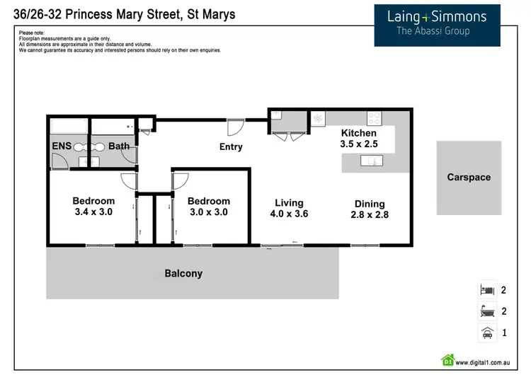 Floorplan of Homely unit listing, 36/26-32 Princess Mary Street, St Marys NSW 2760