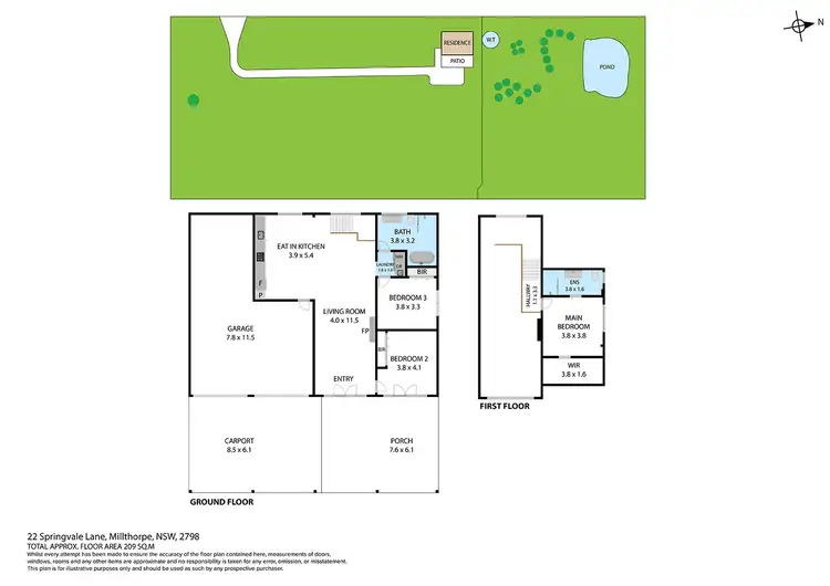Floorplan of Homely house listing, 22 Springvale Lane, Millthorpe NSW 2798