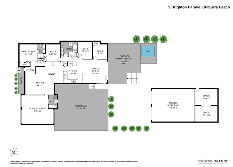 Floorplan of Homely house listing, 9 Brighton Parade, Culburra Beach NSW 2540