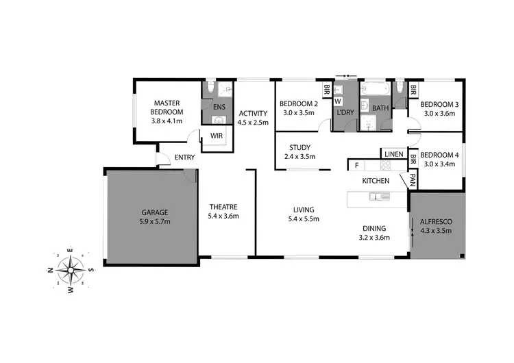 Floorplan of Homely house listing, 130 Clyde Avenue, Baldivis WA 6171