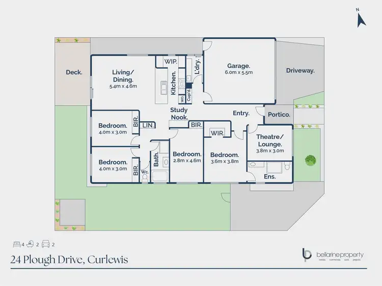 Floorplan of Homely house listing, 24 Plough Drive, Curlewis VIC 3222