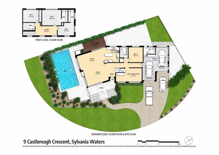 Floorplan of Homely house listing, 9 Castlereagh Crescent, Sylvania Waters NSW 2224