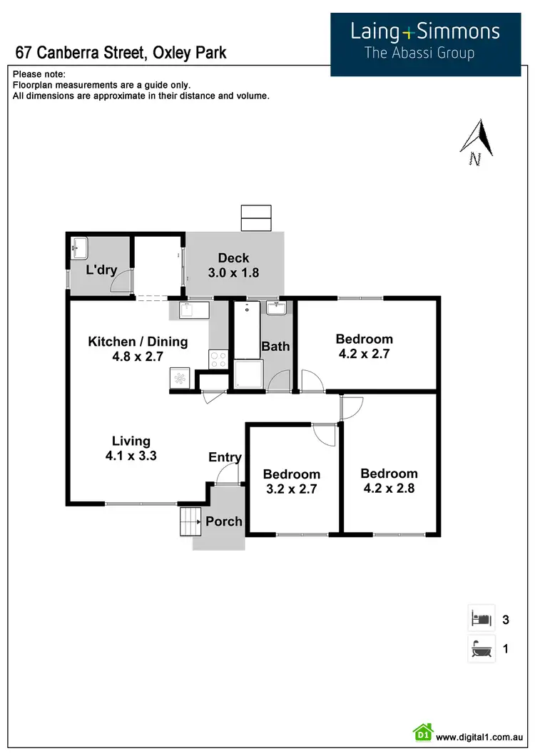 Floorplan of Homely house listing, 67 Canberra Street, Oxley Park NSW 2760