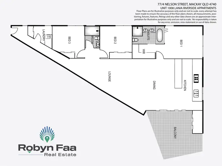 Floorplan of Homely unit listing, 77/4 Nelson Street, Mackay QLD 4740