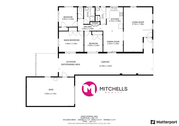 Floorplan of Homely house listing, 18 Sunset Crescent, Torquay QLD 4655