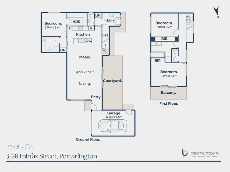 Floorplan of Homely house listing, 3/28 Fairfax Street, Portarlington VIC 3223