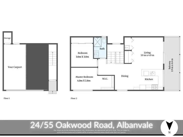 Floorplan of Homely unit listing, 24/55B Oakwood Road, Albanvale VIC 3021