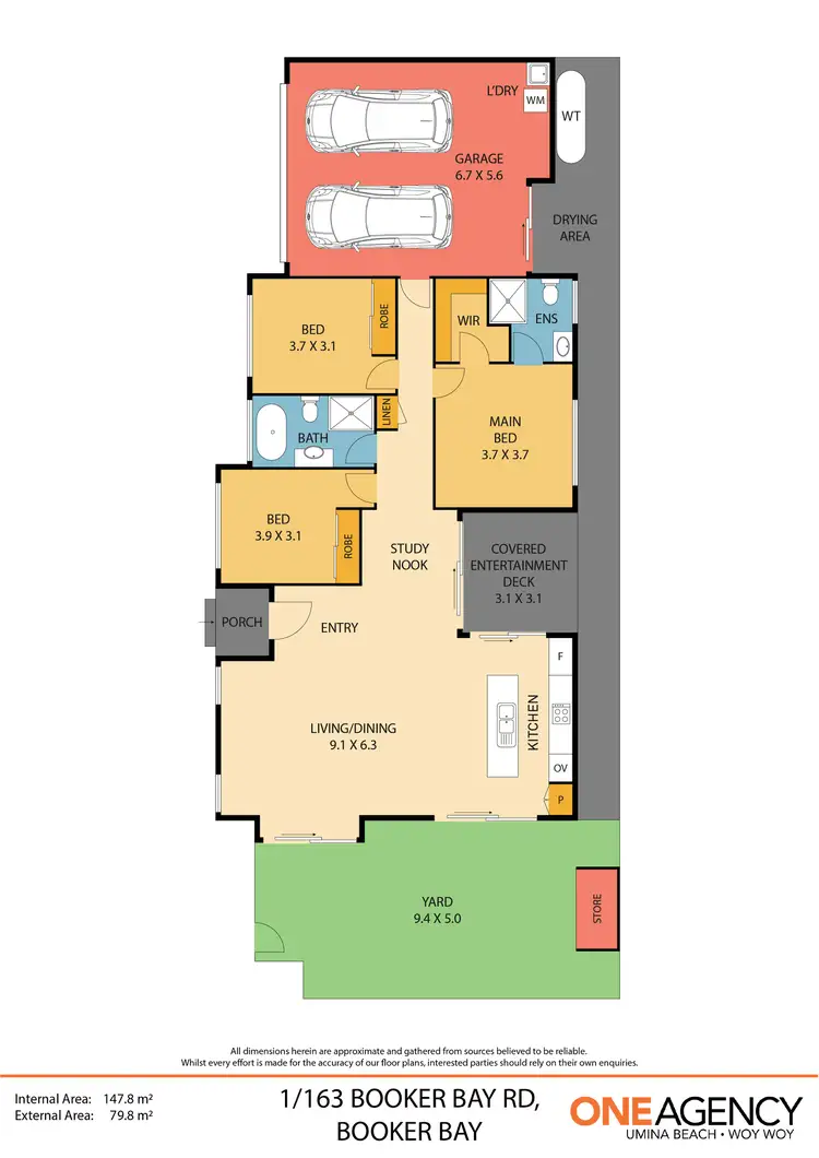 Floorplan of Homely villa listing, 1/163 Booker Bay Road, Booker Bay NSW 2257