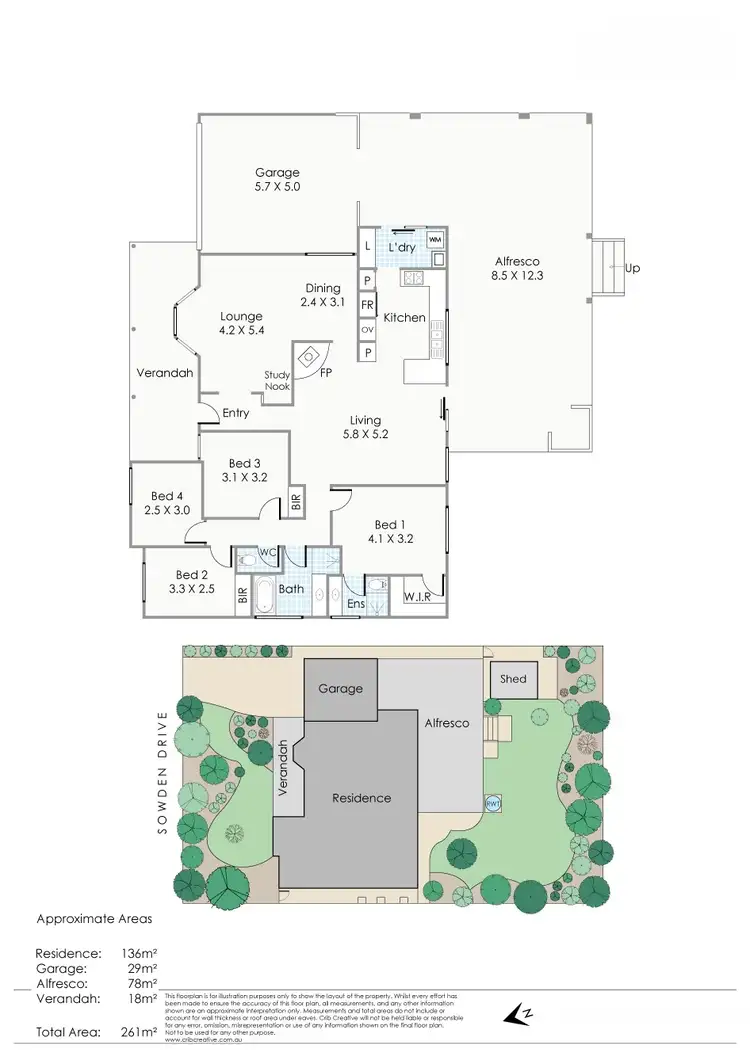 Floorplan of Homely house listing, 45 Sowden Drive, Samson WA 6163
