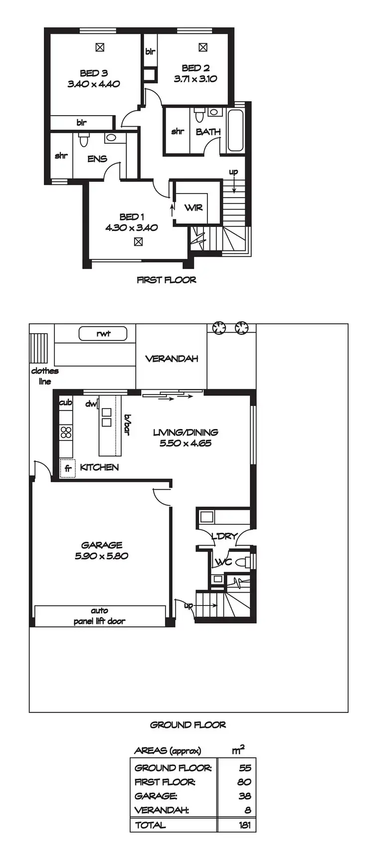 Floorplan of Homely house listing, 3/45 Newton Road, Newton SA 5074