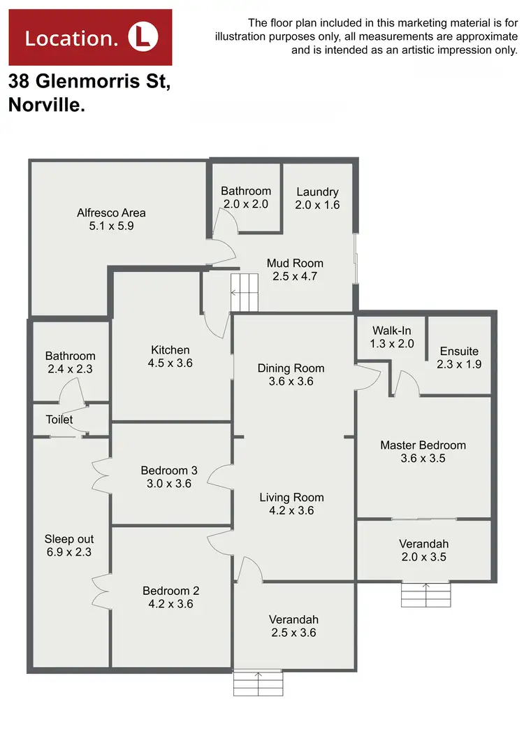Floorplan of Homely house listing, 38 Glenmorris Street, Norville QLD 4670