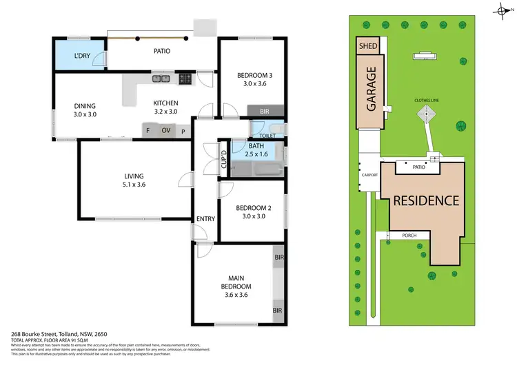 Floorplan of Homely house listing, 268 Bourke Street, Tolland NSW 2650