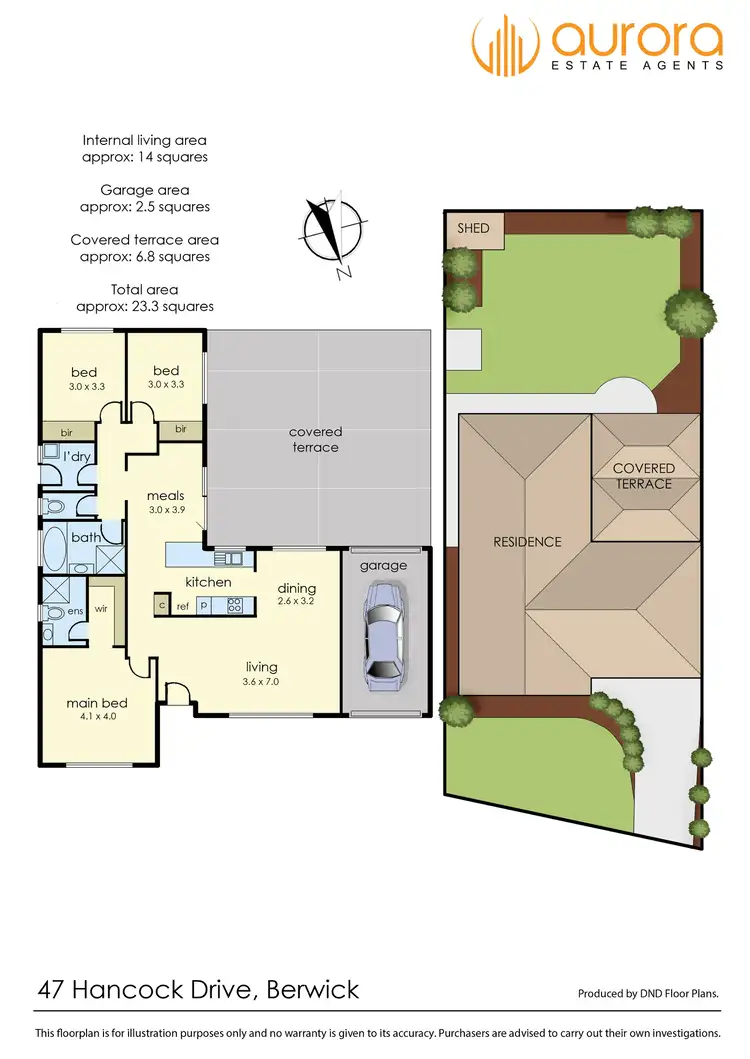 Floorplan of Homely house listing, 47 Hancock Drive, Berwick VIC 3806