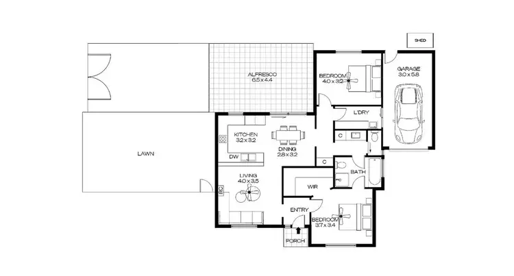Floorplan of Homely house listing, 1/30 Branksome Terrace, Dover Gardens SA 5048