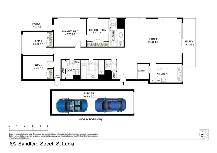 Floorplan of Homely apartment listing, 8/2 Sandford Street, St Lucia QLD 4067