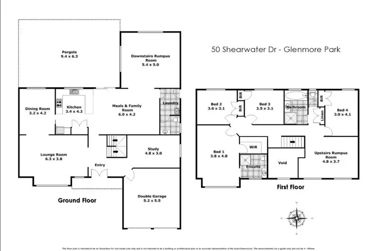 Floorplan of Homely house listing, 50 Shearwater Drive, Glenmore Park NSW 2745