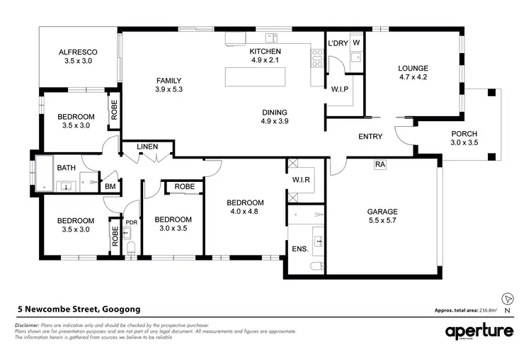 Floorplan of Homely house listing, 5 Newcombe Street, Googong NSW 2620