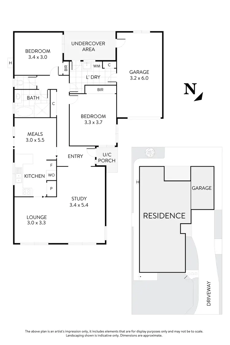 Floorplan of Homely unit listing, 17B Kerferd Street, Essendon North VIC 3041
