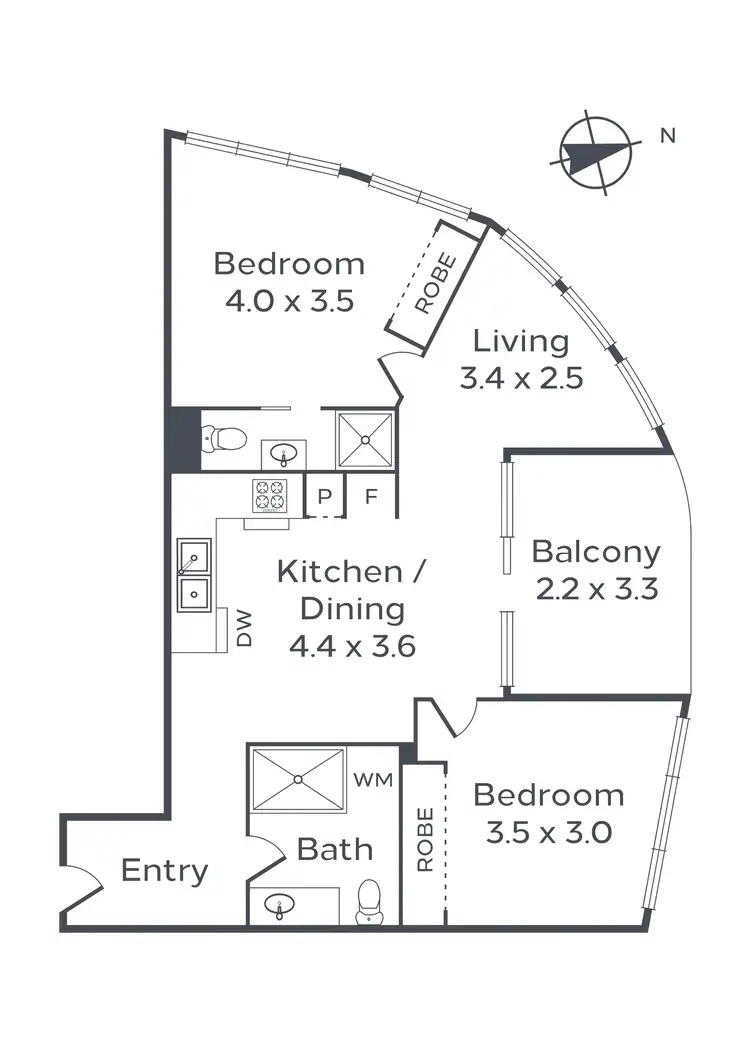 Floorplan of Homely apartment listing, 103/316 Pascoe Vale Road, Essendon VIC 3040