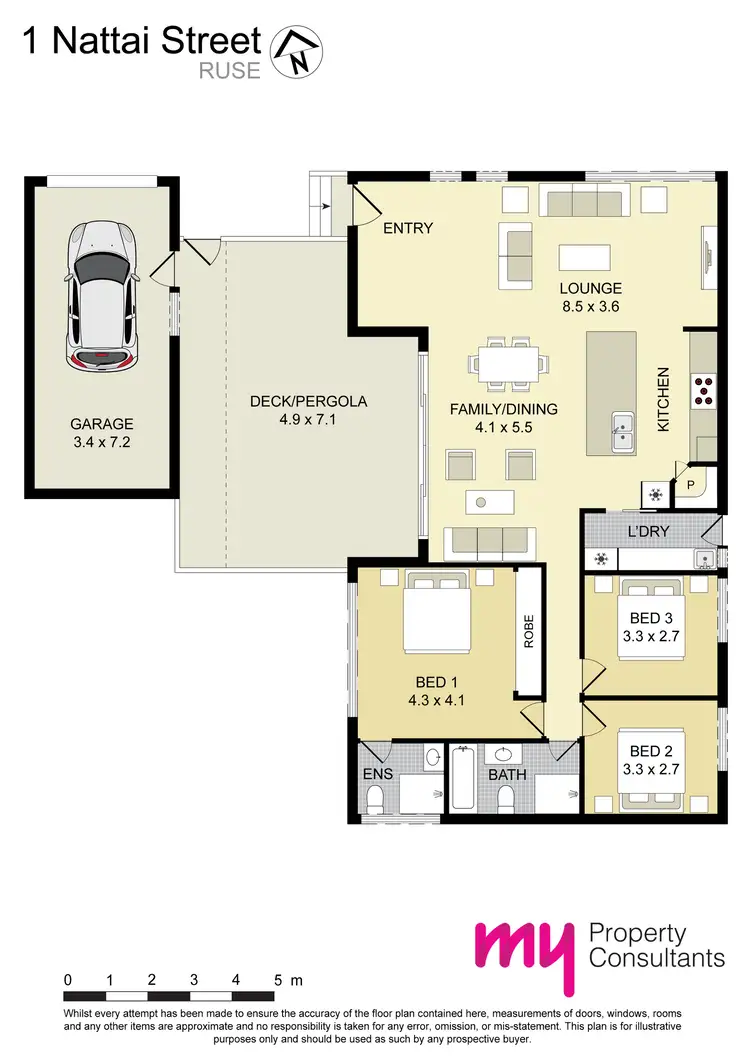 Floorplan of Homely house listing, 1 Nattai Street, Ruse NSW 2560