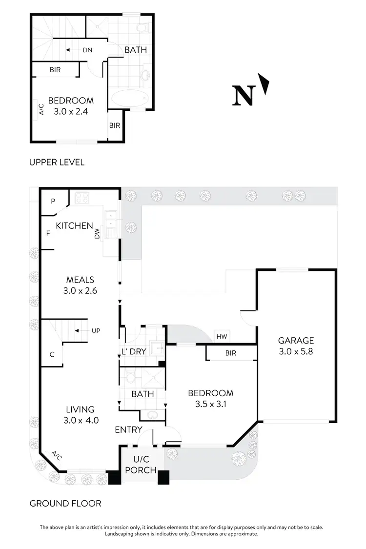 Floorplan of Homely townhouse listing, 2/38 Evans Street, Moonee Ponds VIC 3039