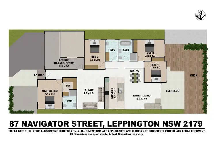 Floorplan of Homely house listing, 87 Navigator Street, Leppington NSW 2179