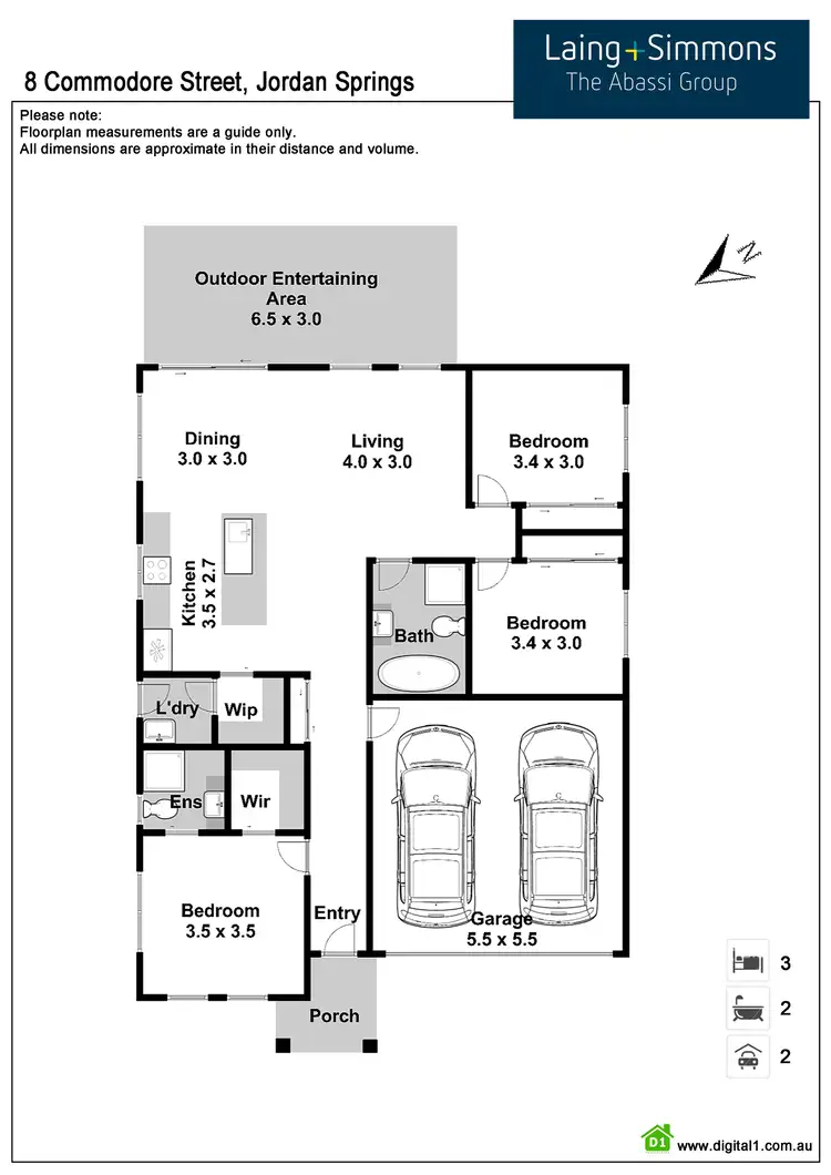 Floorplan of Homely house listing, 8 Commodore Street, Jordan Springs NSW 2747