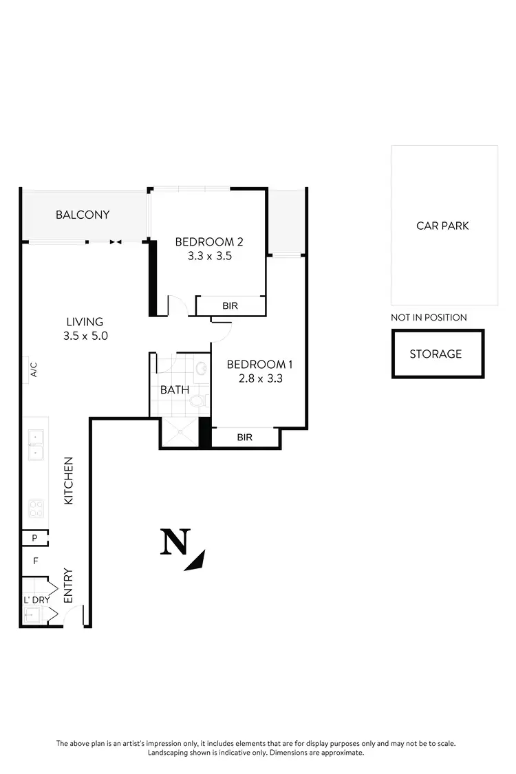 Floorplan of Homely apartment listing, 1101/93 Flemington Road, North Melbourne VIC 3051