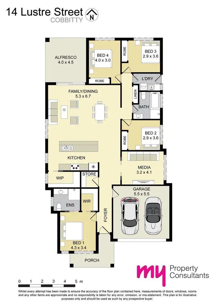 Floorplan of Homely house listing, 14 Lustre Street, Cobbitty NSW 2570