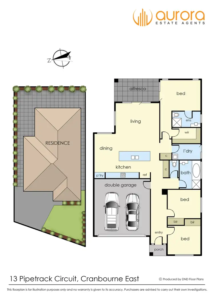 Floorplan of Homely house listing, 13 Pipetrack Circuit, Cranbourne East VIC 3977