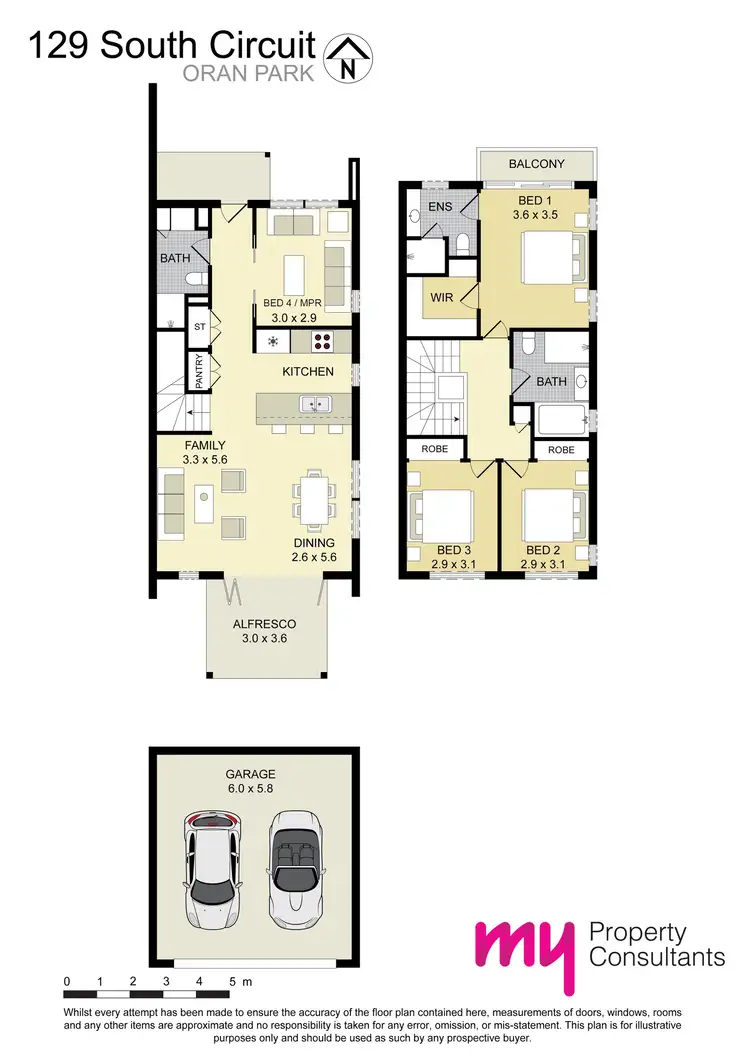 Floorplan of Homely house listing, 129 South Circuit, Oran Park NSW 2570