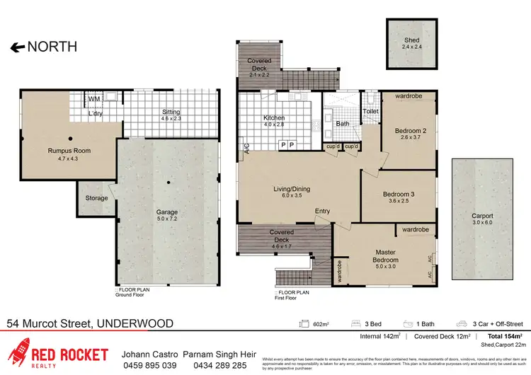 Floorplan of Homely house listing, 54 Murcot Street, Underwood QLD 4119