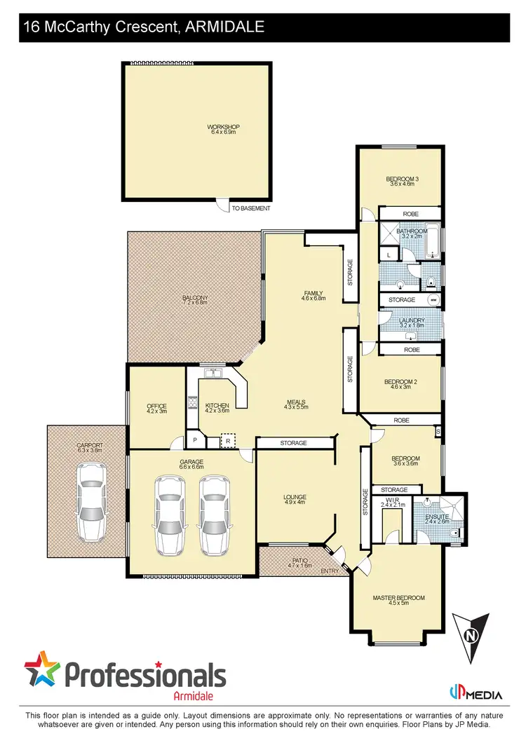Floorplan of Homely house listing, 16 McCarthy Crescent, Armidale NSW 2350