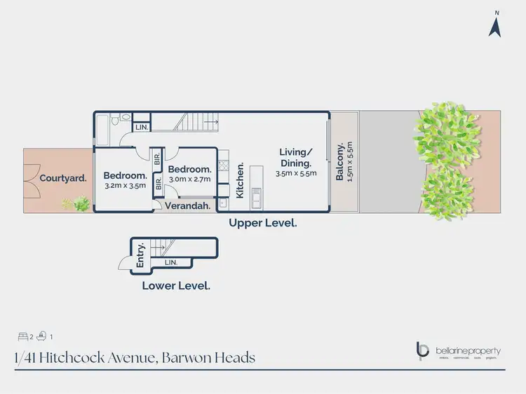 Floorplan of Homely apartment listing, 1/41 Hitchcock Avenue, Barwon Heads VIC 3227