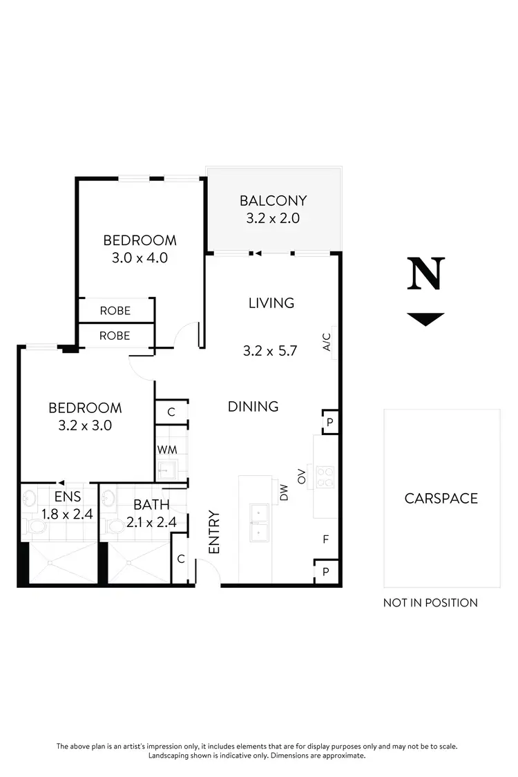 Floorplan of Homely apartment listing, 410/2 Duffy Street, Essendon North VIC 3041