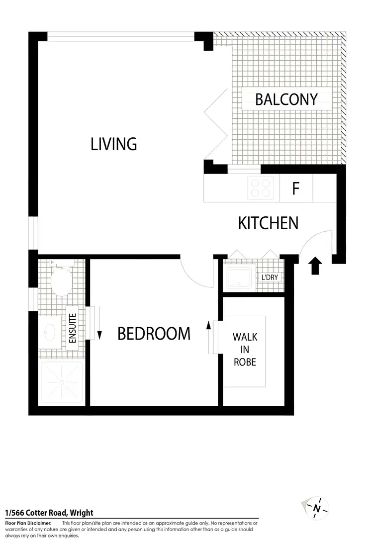 Floorplan of Homely apartment listing, 1/566 Cotter Road, Wright ACT 2611