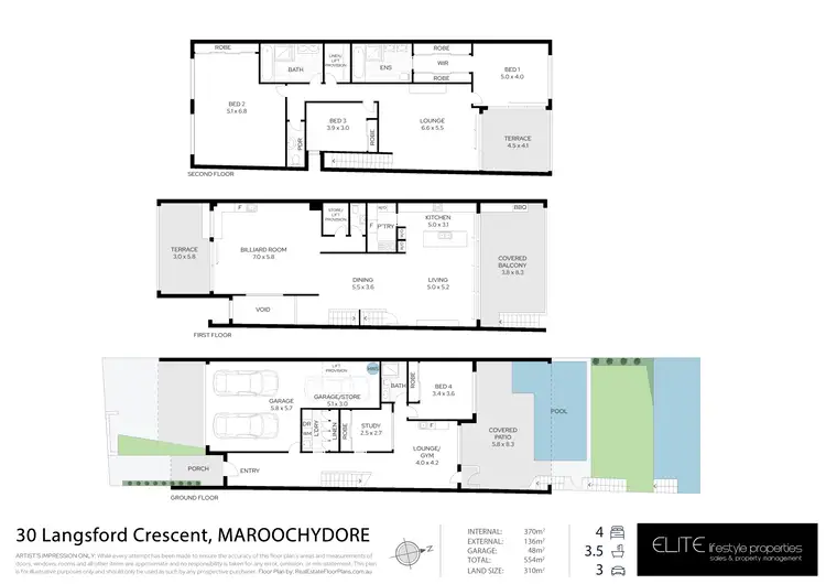 Floorplan of Homely house listing, 30 Langsford Crescent, Maroochydore QLD 4558