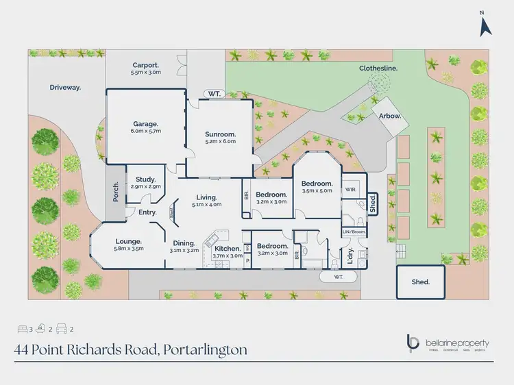 Floorplan of Homely house listing, 44 Point Richards Road, Portarlington VIC 3223