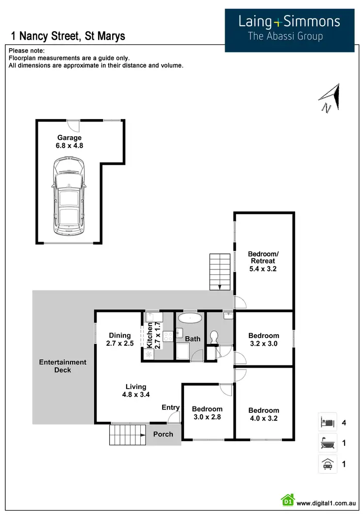 Floorplan of Homely house listing, 1 Nancy Street, St Marys NSW 2760