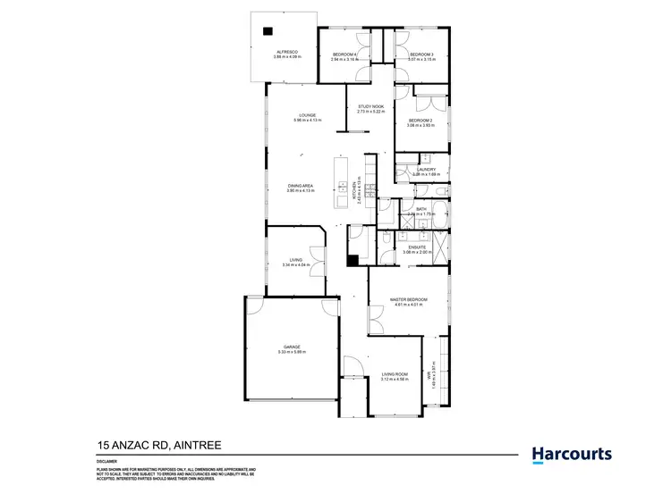 Floorplan of Homely house listing, 15 Anzac Road, Aintree VIC 3336