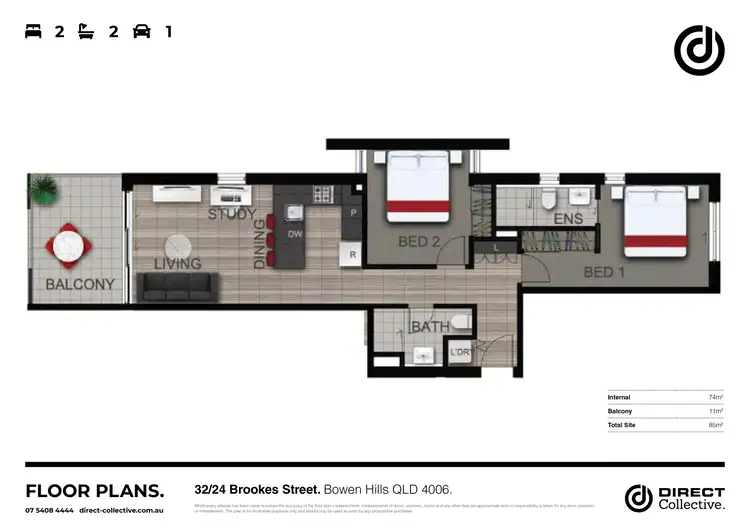 Floorplan of Homely apartment listing, 32/24 Brookes Street, Bowen Hills QLD 4006