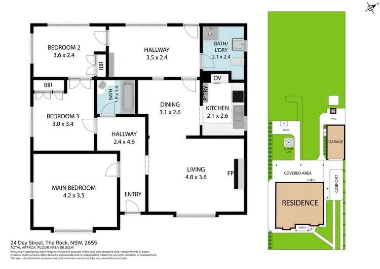 Floorplan of Homely house listing, 24 Day Street, The Rock NSW 2655