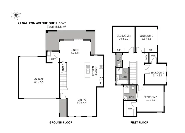 Floorplan of Homely house listing, 21 Galleon Avenue, Shell Cove NSW 2529