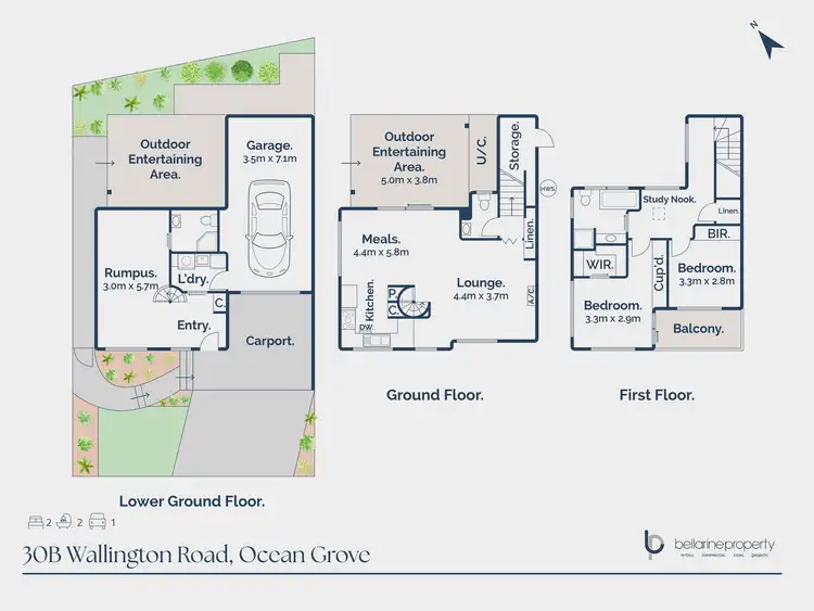 Floorplan of Homely house listing, 30B Wallington Road, Ocean Grove VIC 3226