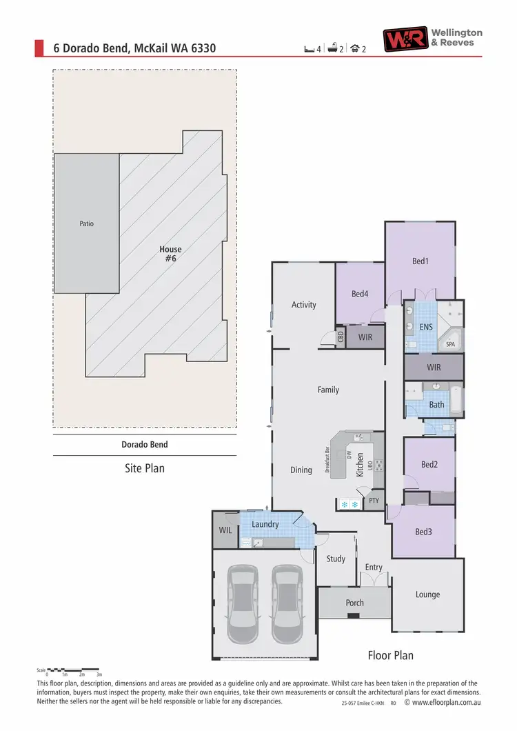 Floorplan of Homely house listing, 6 Dorado Bend, Mckail WA 6330