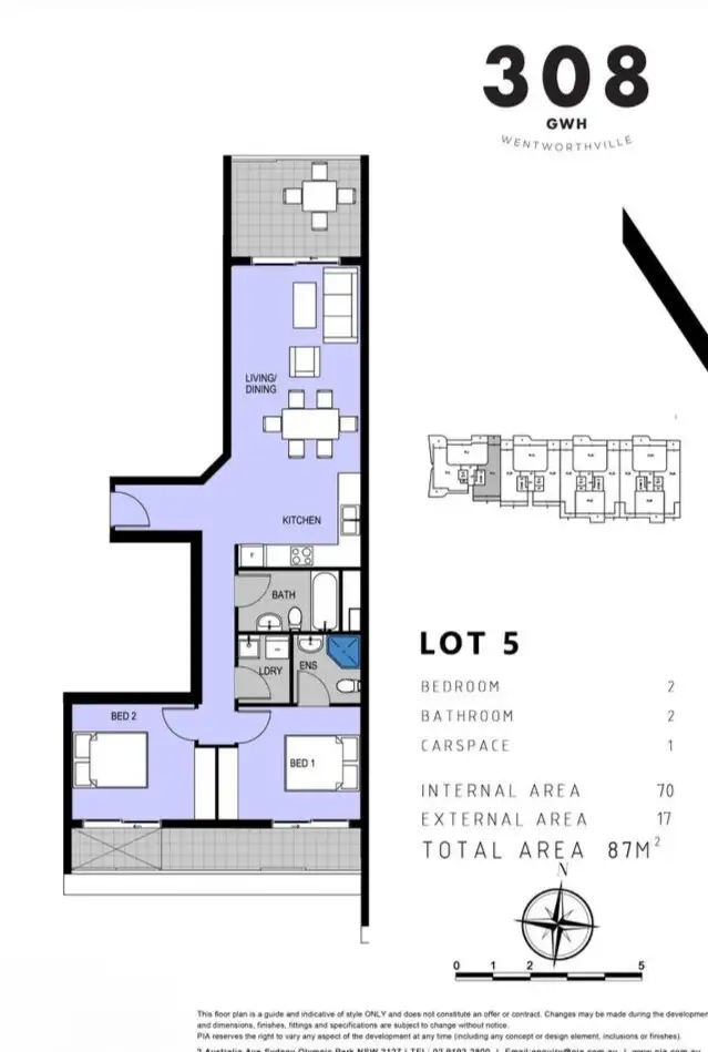 Floorplan of Homely unit listing, 5/304 Great Western Highway, Wentworthville NSW 2145
