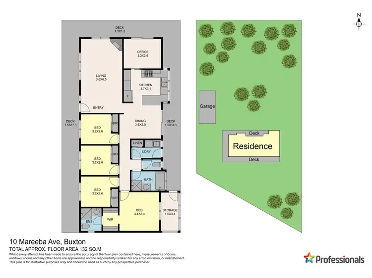 Floorplan of Homely house listing, 10 Mareeba Avenue, Buxton VIC 3711